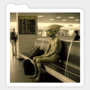 Out of This World: Alien's Airport Adventure Sticker